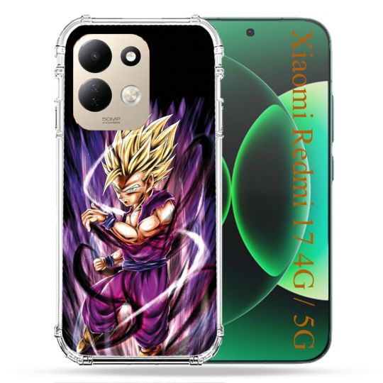 Coque Renforcée Pour Xiaomi Redmi 17 4G / 5G Manga Dragon Ball Sangohan Violet