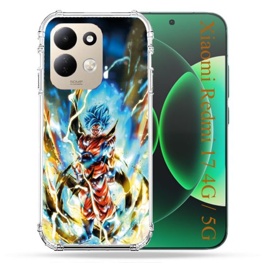 Coque Renforcée Pour Xiaomi Redmi 17 4G / 5G Manga Dragon Ball Sangoku Blanc
