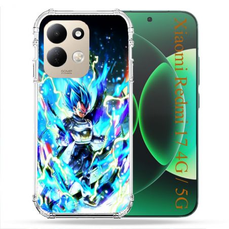 Coque Renforcée Pour Xiaomi Redmi 17 4G / 5G Manga Dragon Ball Vegeta Bleu