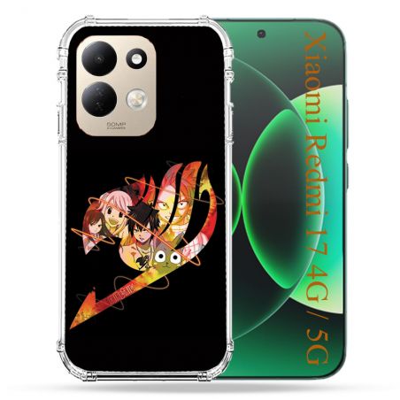 Coque Renforcée Pour Xiaomi Redmi 17 4G / 5G Manga Fairy Tail Logo Noir