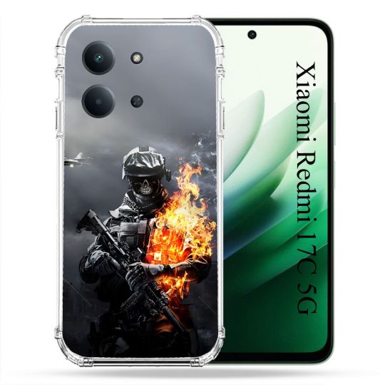 Coque Renforcée Pour Xiaomi Redmi 17C 5G Call Of Duty Squelette