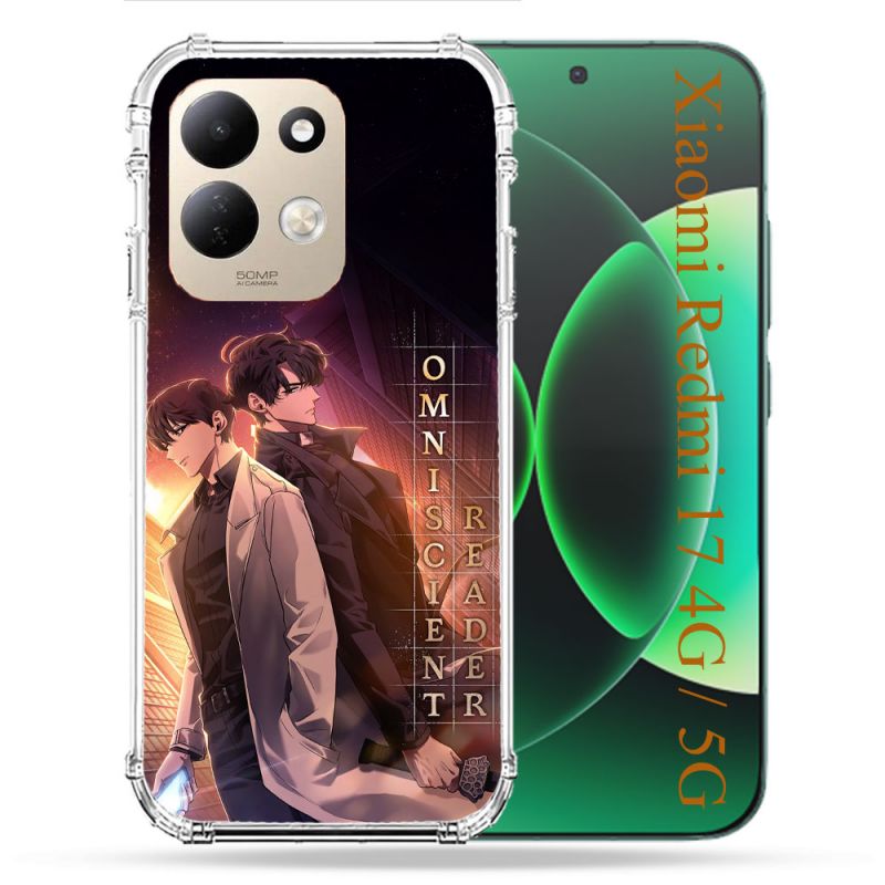 Coque Renforcée Pour Xiaomi Redmi 17 4G / 5G Manga Lecteur Omniscient Affiche