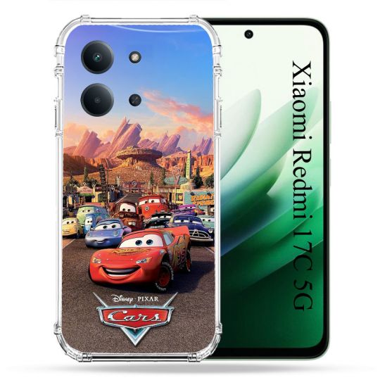 Coque Renforcée Pour Xiaomi Redmi 17C 5G Cars Affiche