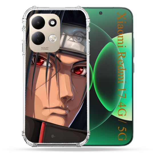 Coque Renforcée Pour Xiaomi Redmi 17 4G / 5G Manga Naruto Itachi Visage