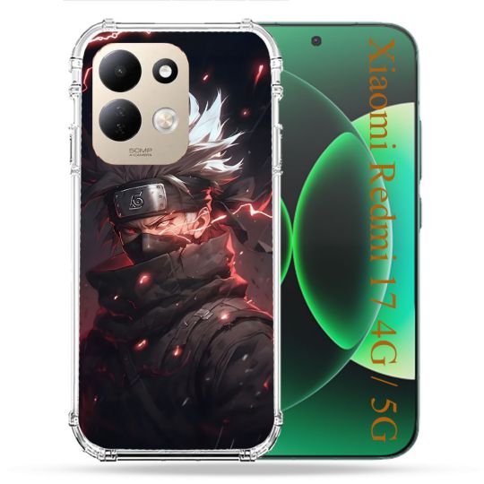 Coque Renforcée Pour Xiaomi Redmi 17 4G / 5G Manga Naruto Kakashi Dark
