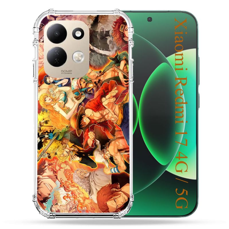 Coque Renforcée Pour Xiaomi Redmi 17 4G / 5G Manga One Piece Nakama