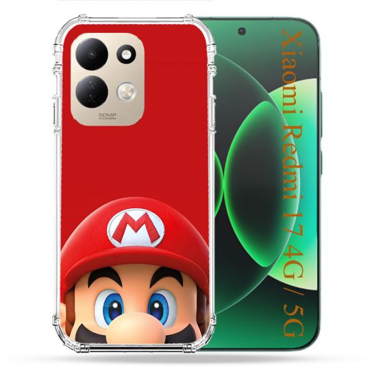 Coque Renforcée Pour Xiaomi Redmi 17 4G / 5G Mario Rouge