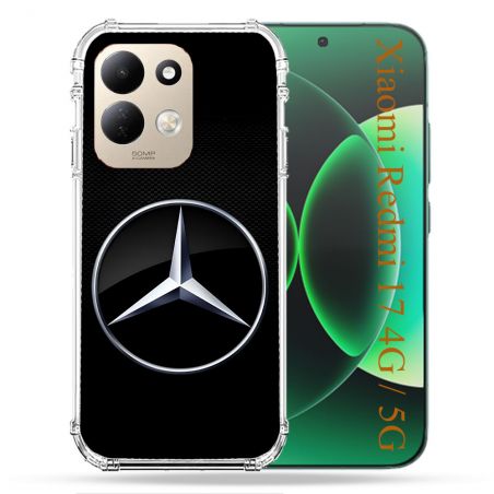 Coque Renforcée Pour Xiaomi Redmi 17 4G / 5G Mercedes Carbone