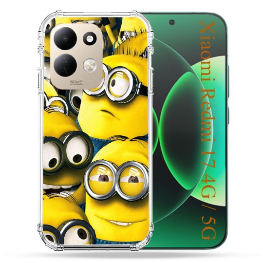 Coque Renforcée Pour Xiaomi Redmi 17 4G / 5G Minions Groupe