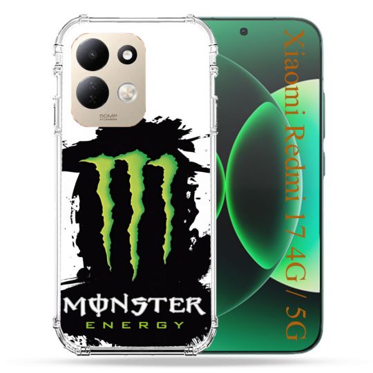Coque Renforcée Pour Xiaomi Redmi 17 4G / 5G Monster Energy Tache