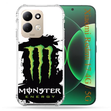 Coque Renforcée Pour Xiaomi Redmi 17 4G / 5G Monster Energy Tache