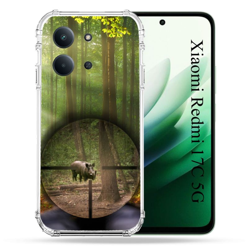 Coque Renforcée Pour Xiaomi Redmi 17C 5G Chasse Sanglier Viseur