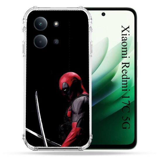 Coque Renforcée Pour Xiaomi Redmi 17C 5G Deadpool Epee