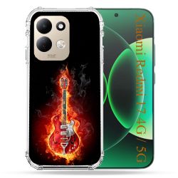 Coque Renforcée Pour Xiaomi Redmi 17 4G / 5G Musique Guitare Electrique