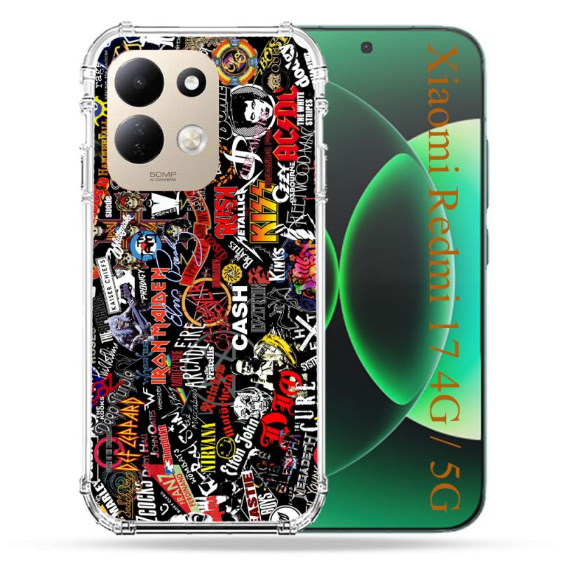 Coque Renforcée Pour Xiaomi Redmi 17 4G / 5G Musique Rock Groupe