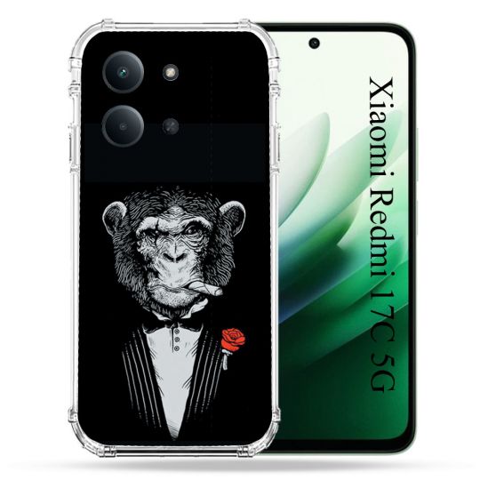 Coque Renforcée Pour Xiaomi Redmi 17C 5G Decale Singe Mafia