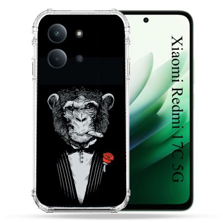 Coque Renforcée Pour Xiaomi Redmi 17C 5G Decale Singe Mafia