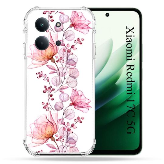 Coque Renforcée Pour Xiaomi Redmi 17C 5G Fleur Eclosion