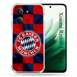 Coque Renforcée Pour Xiaomi Redmi 17C 5G Foot Bayern Munich Carreaux