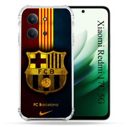 Coque Renforcée Pour Xiaomi Redmi 17C 5G Foot FC Barcelone Vintage