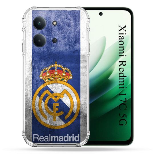 Coque Renforcée Pour Xiaomi Redmi 17C 5G Foot Real Madrid
