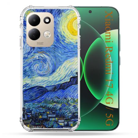 Coque Renforcée Pour Xiaomi Redmi 17 4G / 5G Peinture La nuit étoilée