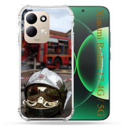 Coque Renforcée Pour Xiaomi Redmi 17 4G / 5G Pompier Casque Camion