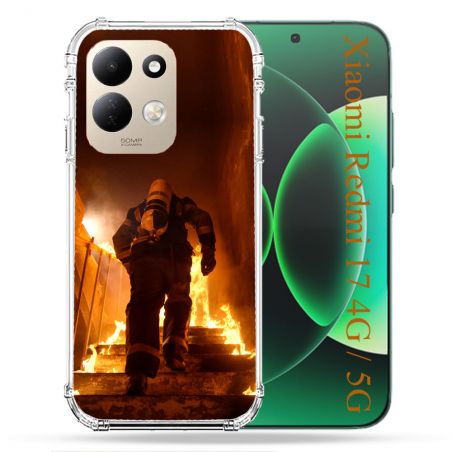 Coque Renforcée Pour Xiaomi Redmi 17 4G / 5G Pompier Escalier