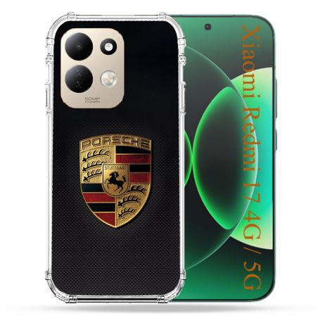 Coque Renforcée Pour Xiaomi Redmi 17 4G / 5G Porsche Carbone