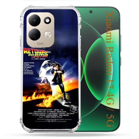 Coque Renforcée Pour Xiaomi Redmi 17 4G / 5G Retour Vers Le Futur Affiche