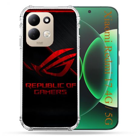 Coque Renforcée Pour Xiaomi Redmi 17 4G / 5G ROG Rouge