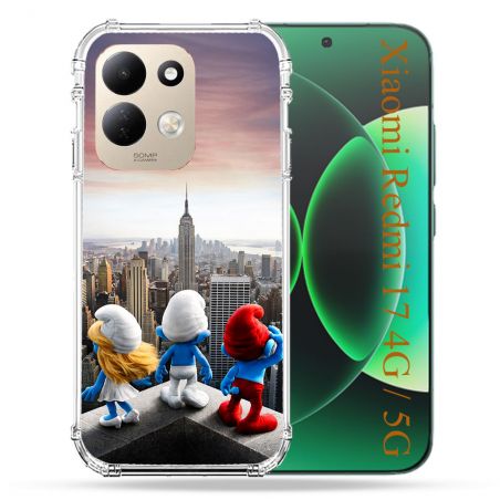 Coque Renforcée Pour Xiaomi Redmi 17 4G / 5G Schtroumpfs New York