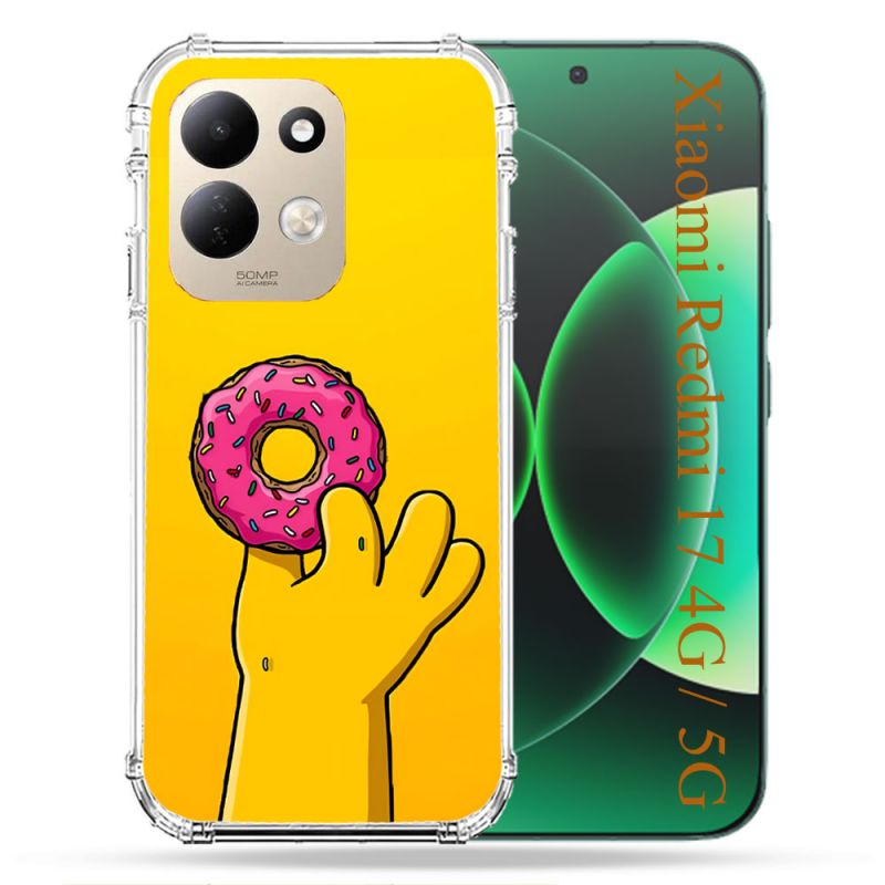 Coque Renforcée Pour Xiaomi Redmi 17 4G / 5G Simpson Donuts