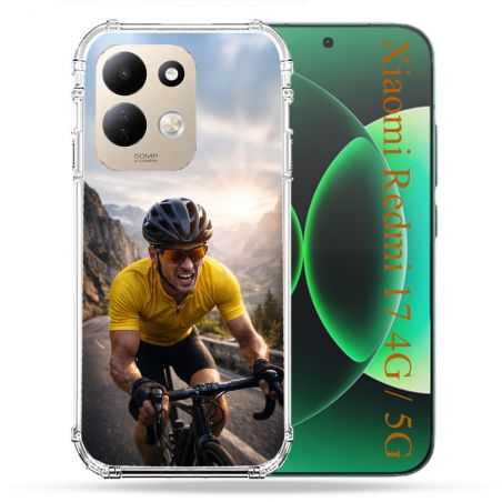 Coque Renforcée Pour Xiaomi Redmi 17 4G / 5G Sport Cyclisme Maillot Jaune