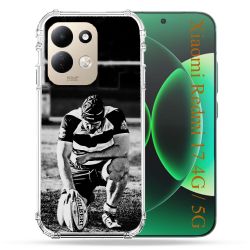 Coque Renforcée Pour Xiaomi Redmi 17 4G / 5G Sport Rugby Noir Blanc