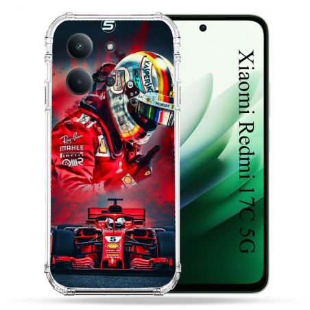 Coque Renforcée Pour Xiaomi Redmi 17C 5G Formule 1 F1 Ferrari