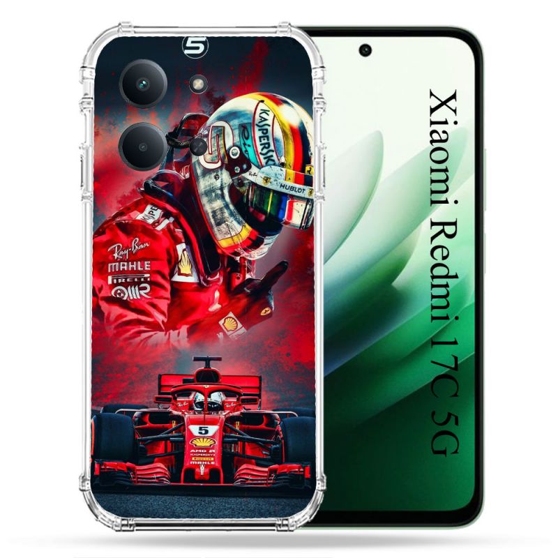 Coque Renforcée Pour Xiaomi Redmi 17C 5G Formule 1 F1 Ferrari