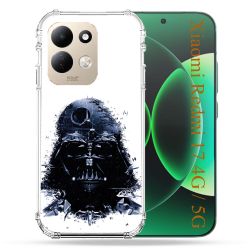 Coque Renforcée Pour Xiaomi Redmi 17 4G / 5G Star Wars - Dark Vador Blanc