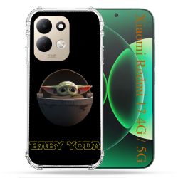 Coque Renforcée Pour Xiaomi Redmi 17 4G / 5G Star Wars - Yoda bebe noir