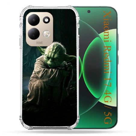 Coque Renforcée Pour Xiaomi Redmi 17 4G / 5G Star Wars - Yoda sombre