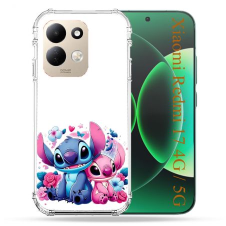 Coque Renforcée Pour Xiaomi Redmi 17 4G / 5G Stitch Love