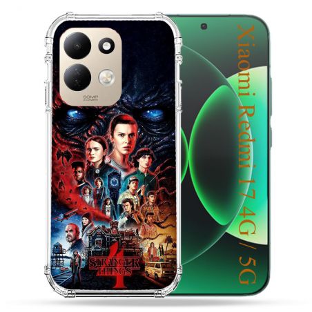 Coque Renforcée Pour Xiaomi Redmi 17 4G / 5G Stranger Things Affiche 4