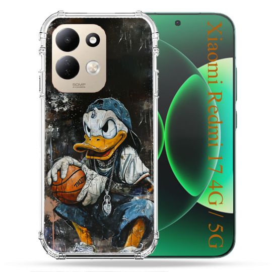 Coque Renforcée Pour Xiaomi Redmi 17 4G / 5G Street Art Donald Duck