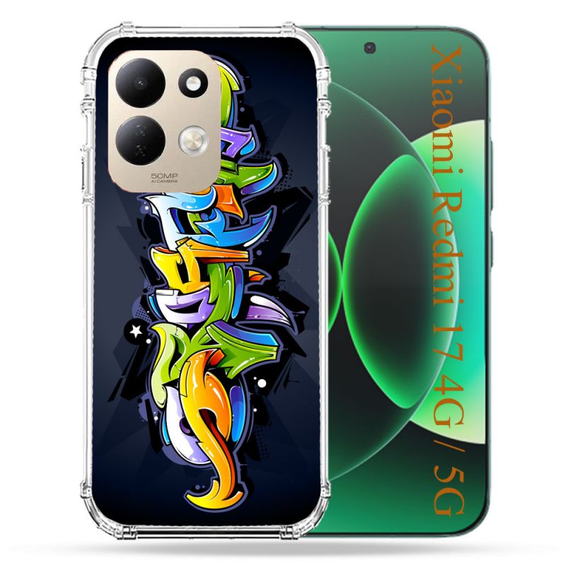 Coque Renforcée Pour Xiaomi Redmi 17 4G / 5G Street Art Graffiti