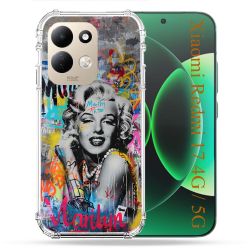 Coque Renforcée Pour Xiaomi Redmi 17 4G / 5G Street Art Maryline Monroe