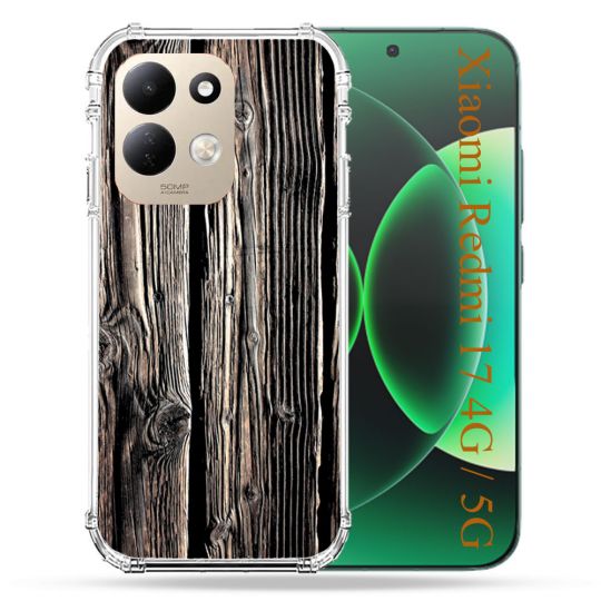 Coque Renforcée Pour Xiaomi Redmi 17 4G / 5G Texture Bois