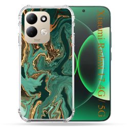 Coque Renforcée Pour Xiaomi Redmi 17 4G / 5G Texture Marbre Vert