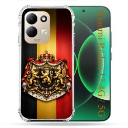 Coque Renforcée Pour Xiaomi Redmi 17 4G / 5G Voyage Drapeau Belgique