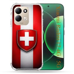 Coque Renforcée Pour Xiaomi Redmi 17 4G / 5G Voyage Drapeau Suisse
