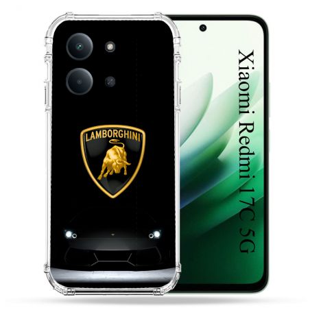 Coque Renforcée Pour Xiaomi Redmi 17C 5G Lamborghini Noir